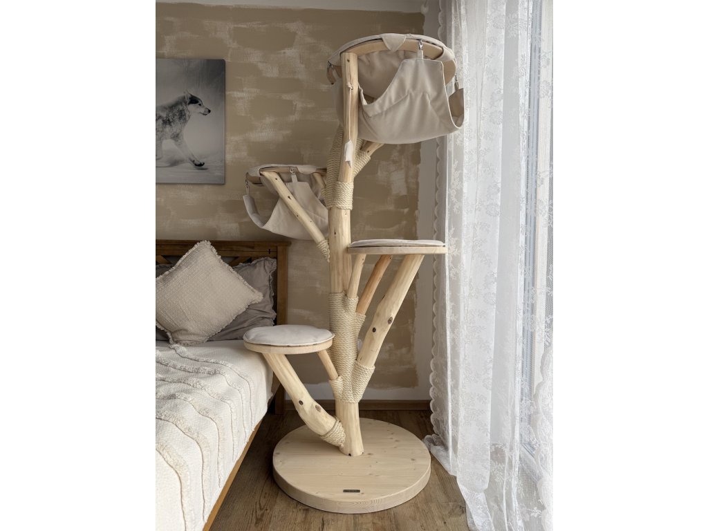 Kočičístromy SIMA (broušené dřevo) - PŘENOSNÉ KOČIČÍ ŠKRABADLO