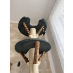 Kočičístromy MiniBUBI - zelený manšester - PŘENOSNÉ KOČIČÍ ŠKRABADLO