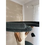 Kočičístromy MiniBUBI - zelený manšester - PŘENOSNÉ KOČIČÍ ŠKRABADLO